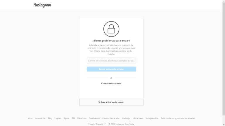 Cómo recuperar una cuenta de Instagram