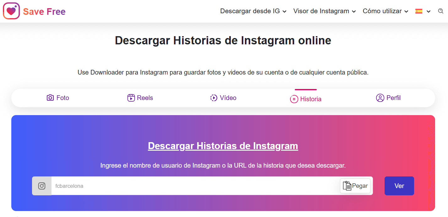 ver historias instagram anonimo con save free